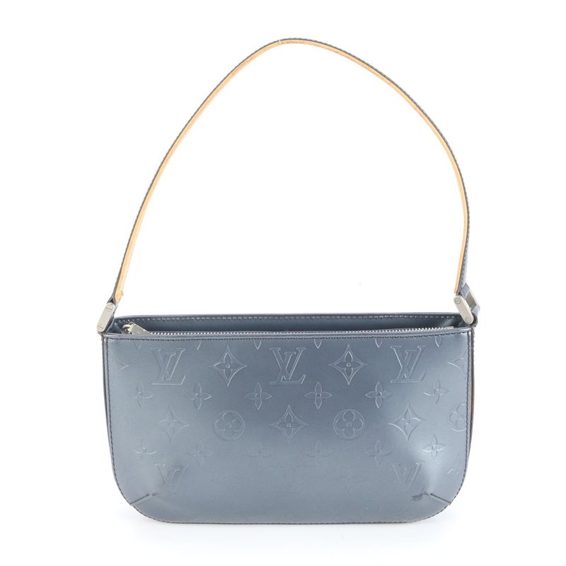 Louis Vuitton Monogram Matte Fowler Blue M55145 Leather Shoulder Bag Shoulder