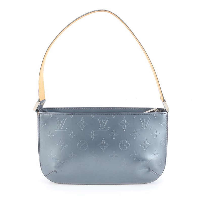 Louis Vuitton Monogram Matte Fowler Blue M55145 Leather Shoulder Bag Shoulder