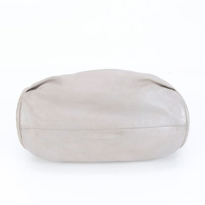 Christian Dior Pleated Leather Shoulder Bag Shoulder Hand Gray Women's RRM