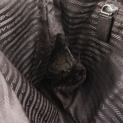 Prada Triangle Logo Leather Business Bag Document Bag Briefcase Commuter