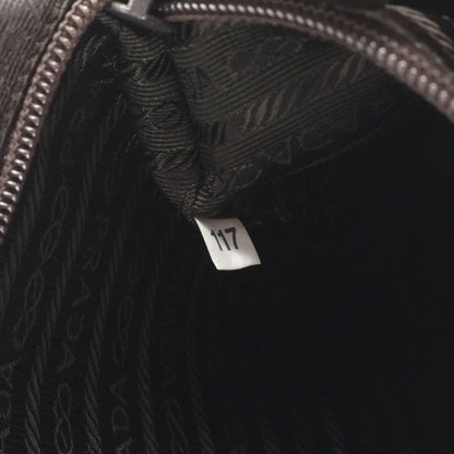 Prada Triangle Logo Leather Business Bag Document Bag Briefcase Commuter