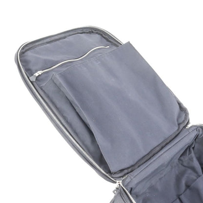 Hermes Acapulco Leather Canvas Suitcase Carry Case Bag Business Travel Black