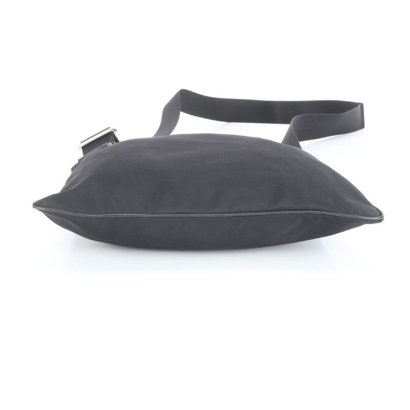 Prada Tessuto Nylon Triangle Logo Shoulder Bag Crossbody Messenger Black Men's