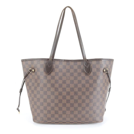 Louis Vuitton Damier Neverfull MM N51105 Leather Tote Bag Shoulder Hand A4