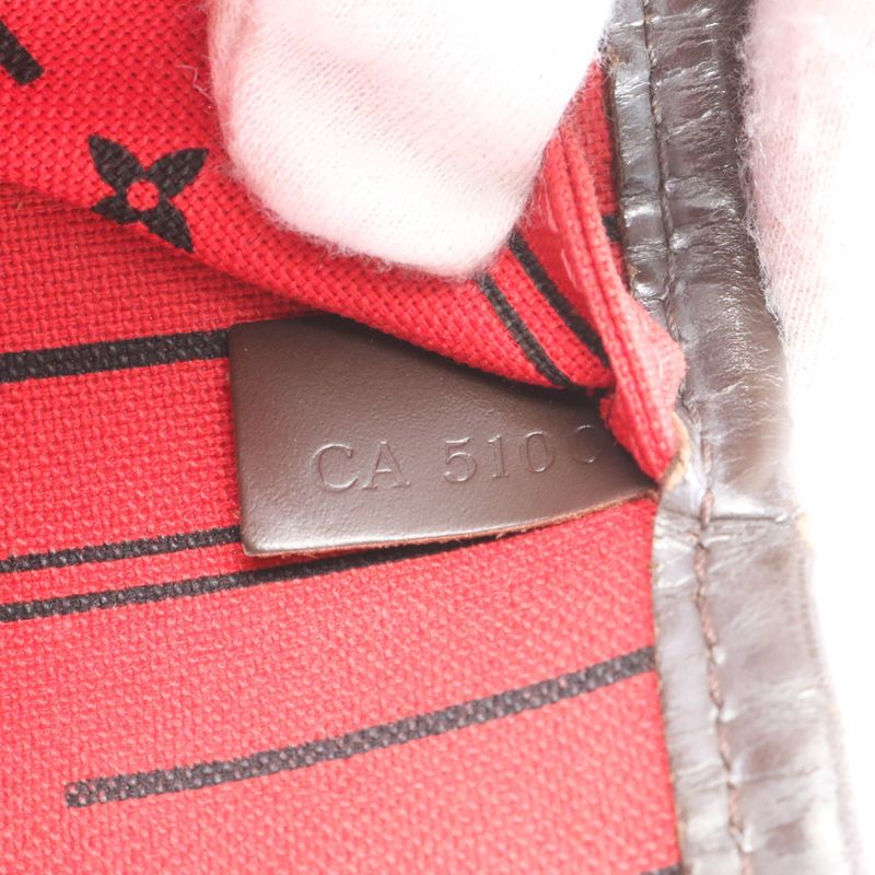 Louis Vuitton Damier Neverfull MM N51105 Leather Tote Bag Shoulder Hand A4