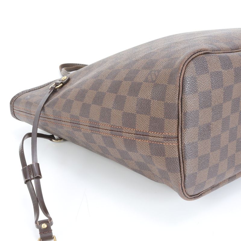 Louis Vuitton Damier Neverfull MM N51105 Leather Tote Bag Shoulder Hand A4