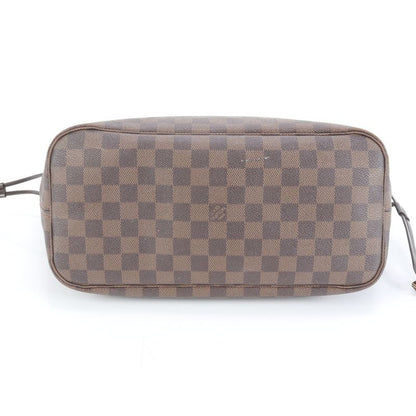 Louis Vuitton Damier Neverfull MM N51105 Leather Tote Bag Shoulder Hand A4
