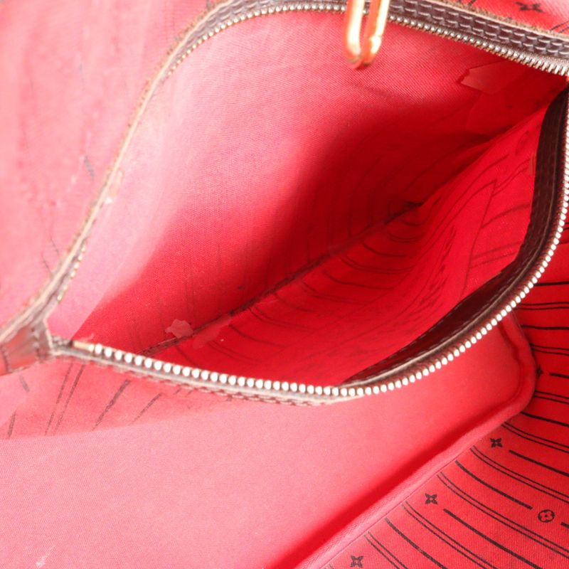 Louis Vuitton Damier Neverfull MM N51105 Leather Tote Bag Shoulder Hand A4