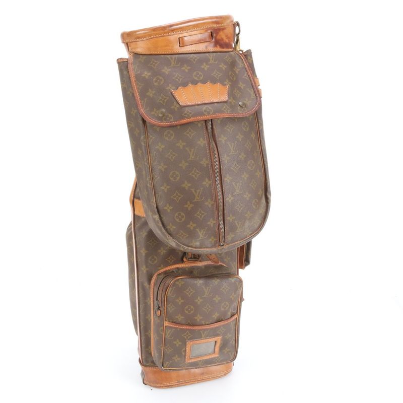 Louis Vuitton Monogram Sac Golf M58220 Leather Caddie Bag Golf Bag Sports Men