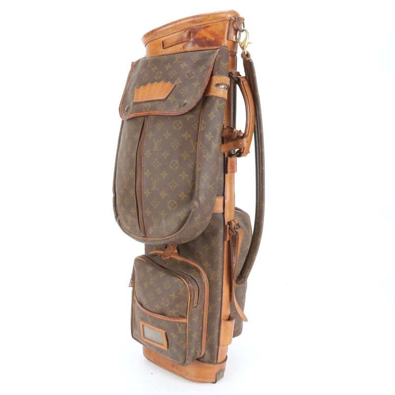 Louis Vuitton Monogram Sac Golf M58220 Leather Caddie Bag Golf Bag Sports Men
