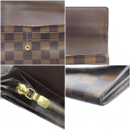 Louis Vuitton Portefeuille Sarah Long Wallet Fold Change Leather Genuine