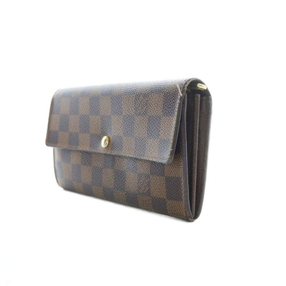 Louis Vuitton Portefeuille Sarah Long Wallet Fold Change Leather Genuine