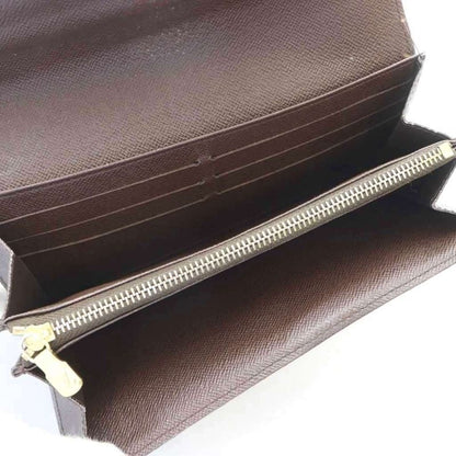 Louis Vuitton Portefeuille Sarah Long Wallet Fold Change Leather Genuine