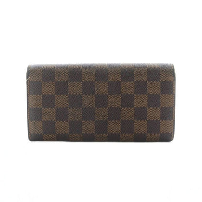 Louis Vuitton Portefeuille Sarah Long Wallet Fold Change Leather Genuine