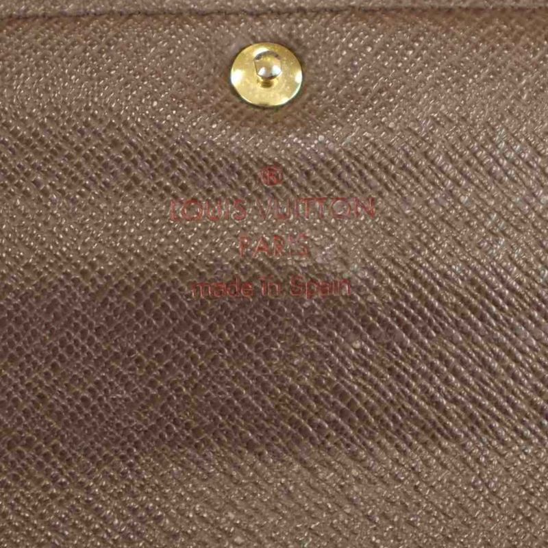 Louis Vuitton Portefeuille Sarah Long Wallet Fold Change Leather Genuine