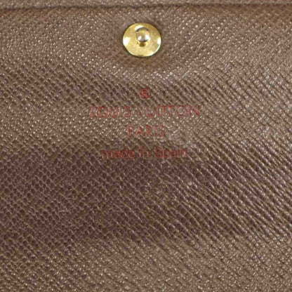 Louis Vuitton Portefeuille Sarah Long Wallet Fold Change Leather Genuine