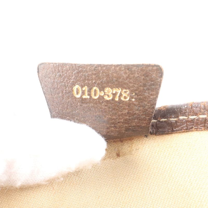 Vintage Gucci GG Supreme Sherry Line Leather Tote Bag Shoulder Commute A4 Men