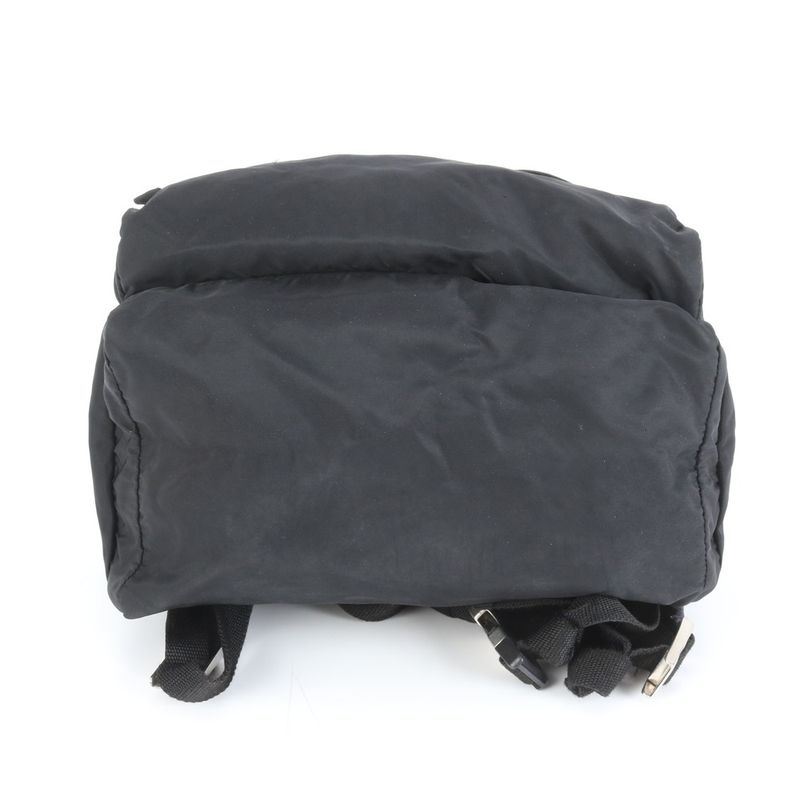 Prada Tessuto Nylon Triangle Logo Backpack Sac Shoulder Bag Business Black