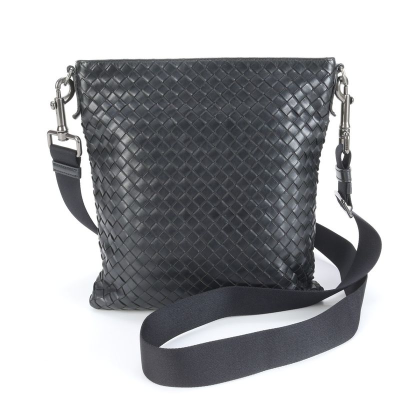 Bottega Veneta Intrecciato Leather Shoulder Bag Crossbody Messenger Genuine