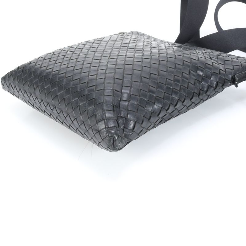 Bottega Veneta Intrecciato Leather Shoulder Bag Crossbody Messenger Genuine