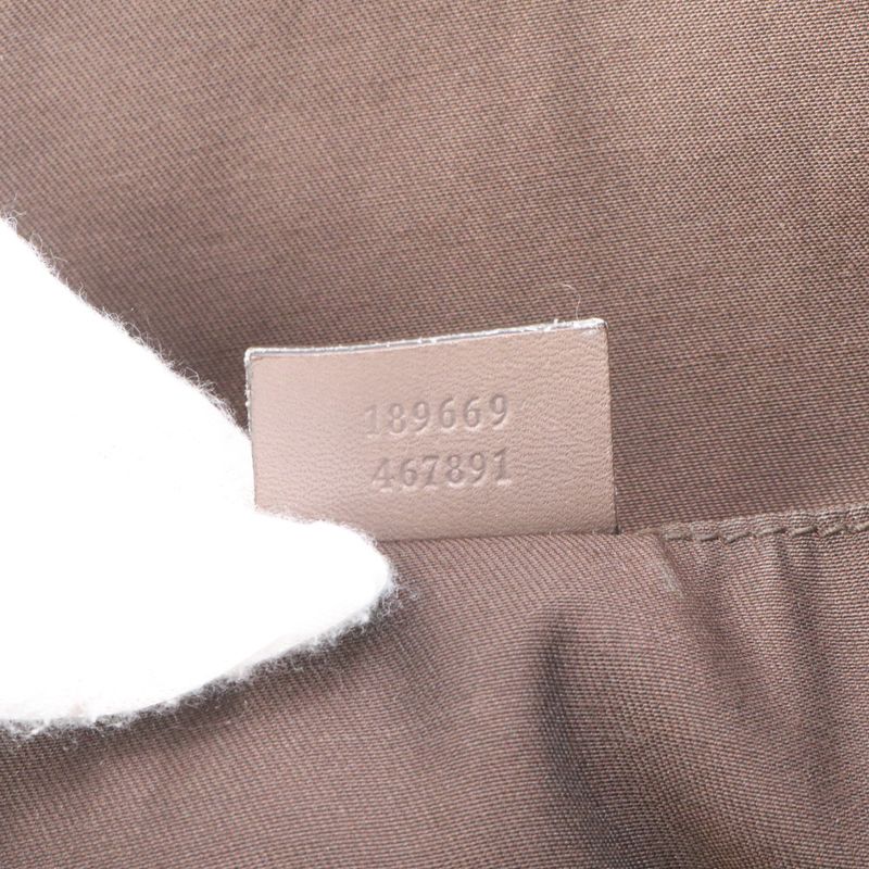 Gucci GG Canvas Sherry Line 189669 Tote Bag Shoulder Commuter Brown A4 Men