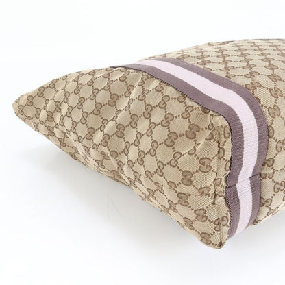 Gucci GG Canvas Sherry Line 189669 Tote Bag Shoulder Commuter Brown A4 Men