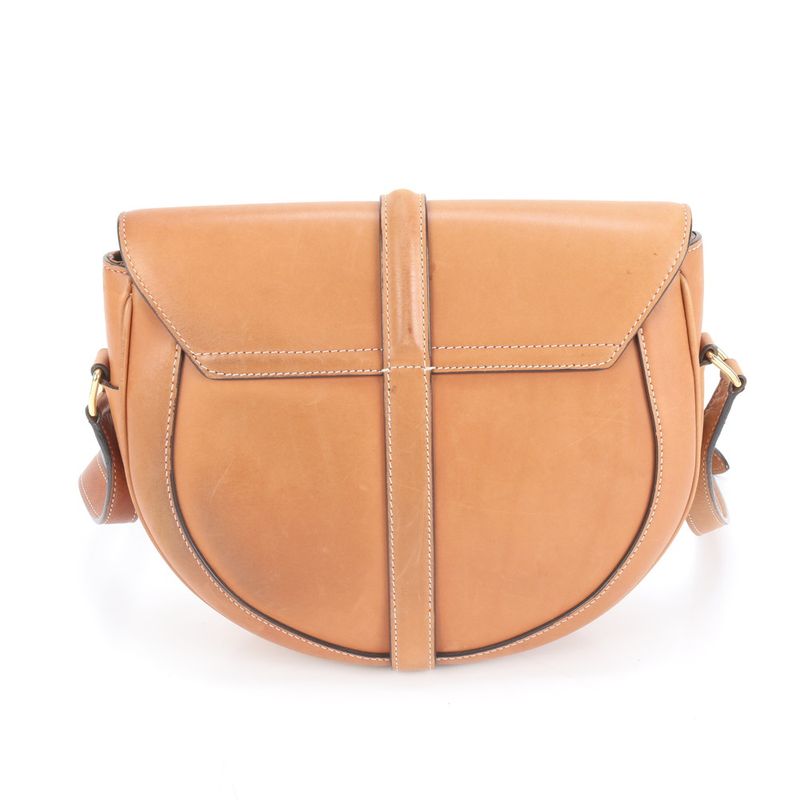 Celine SASE 16 Medium Leather Shoulder Bag Crossbody Hand Genuine Leather Brown