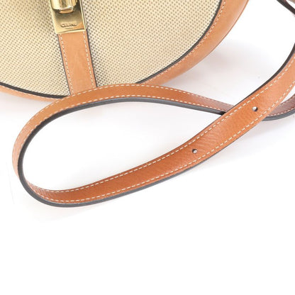 Celine SASE 16 Medium Leather Shoulder Bag Crossbody Hand Genuine Leather Brown