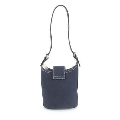 Unused Fendi Mamma Bucket Denim One Shoulder Bag Shoulder Hand Navy Blue