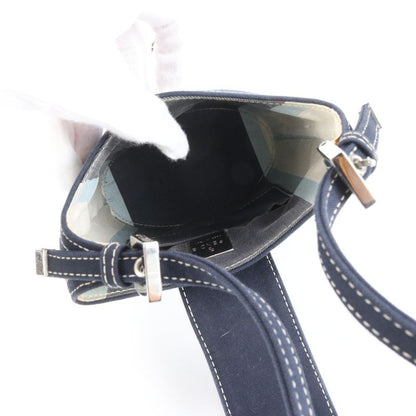 Unused Fendi Mamma Bucket Denim One Shoulder Bag Shoulder Hand Navy Blue