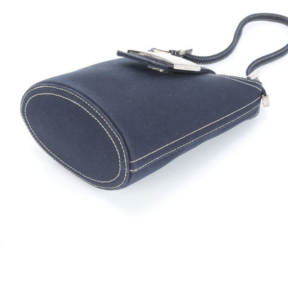 Unused Fendi Mamma Bucket Denim One Shoulder Bag Shoulder Hand Navy Blue