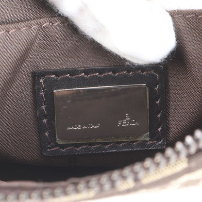 Fendi Zucchino Leather Shoulder Bag With Hologram Seal Shoulder Genuine Leather