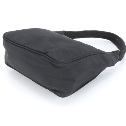 Prada Tessuto Nylon Triangle Logo Handbag Tote Black Women's RRM Da22-6