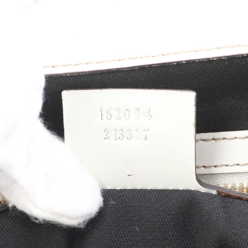 Gucci Sherry Line Interlocking G 162094 Leather Tote Bag Shoulder A4 Ladies RRM