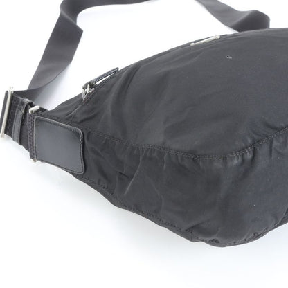 Prada Tessuto Nylon Triangle Logo Shoulder Bag Crossbody Messenger Black Men's