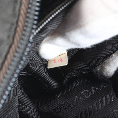 Prada Tessuto Nylon Triangle Logo Shoulder Bag Crossbody Messenger Black Men's