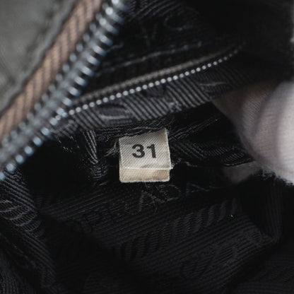 Prada Tessuto Nylon Triangle Logo Shoulder Bag Crossbody Messenger Black Men's