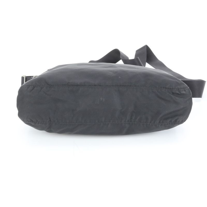 Prada Tessuto Nylon Triangle Logo Shoulder Bag Crossbody Messenger Black Men's