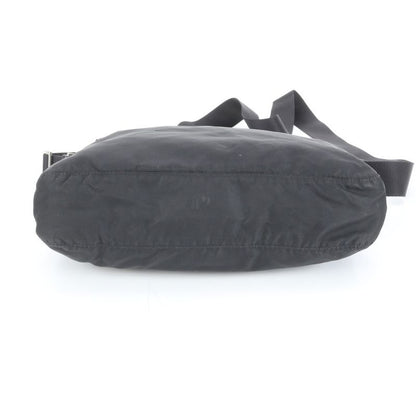 Prada Tessuto Nylon Triangle Logo Shoulder Bag Crossbody Messenger Black Men's