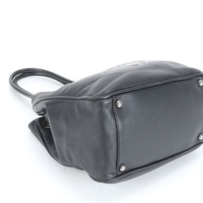 Chanel With Serial Seal Camellia Coco Mark Lambskin Leather Tote Bag Shoulder