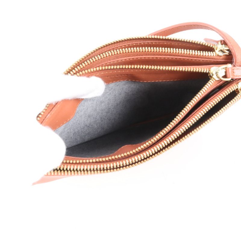 Celine Trio Leather Shoulder Bag Crossbody Genuine Leather Women RRM Da27-2