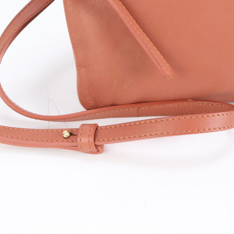 Celine Trio Leather Shoulder Bag Crossbody Genuine Leather Women RRM Da27-2