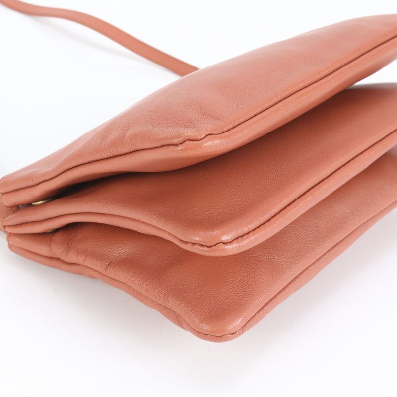 Celine Trio Leather Shoulder Bag Crossbody Genuine Leather Women RRM Da27-2