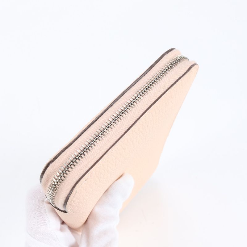 Hermes Azap Long Classic Leather Long Wallet Round Zipper Genuine Leather Women