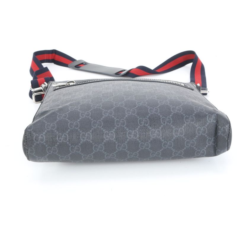 Gucci GG Supreme Sherry Line 474137 Leather Shoulder Bag Crossbody Messenger