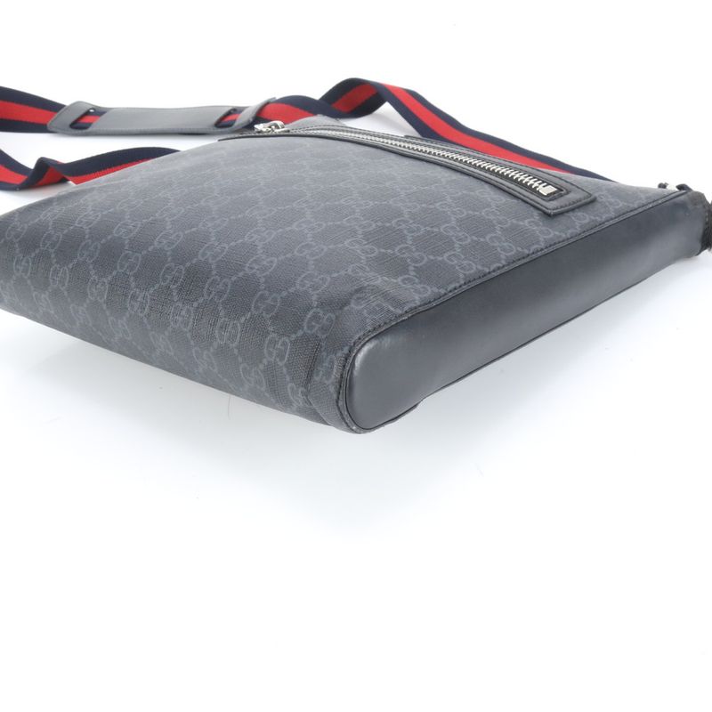 Gucci GG Supreme Sherry Line 474137 Leather Shoulder Bag Crossbody Messenger