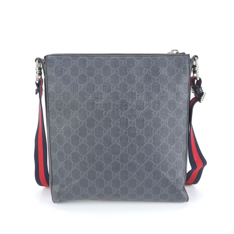 Gucci GG Supreme Sherry Line 474137 Leather Shoulder Bag Crossbody Messenger