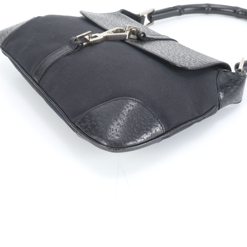 Gucci Bamboo Jackie 001 4096 Leather Shoulder Bag Shoulder Hand Genuine Leather