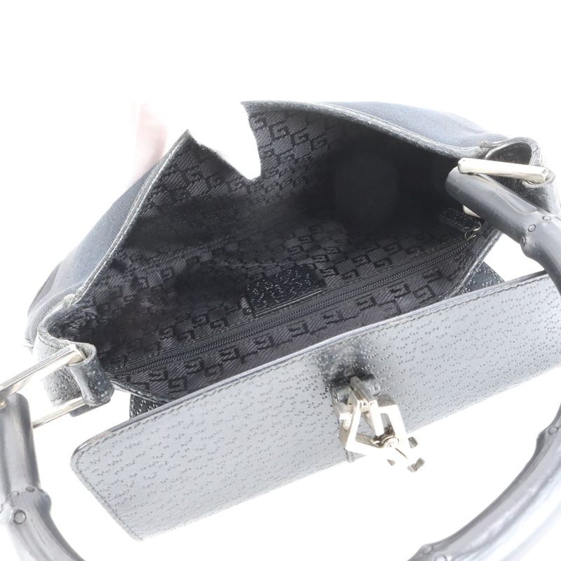 Gucci Bamboo Jackie 001 4096 Leather Shoulder Bag Shoulder Hand Genuine Leather