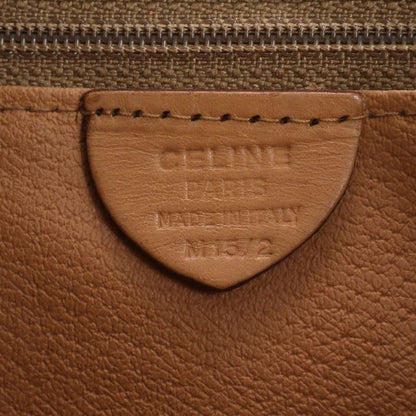 Celine Macadam Leather Backpack Sac Backpack Shoulder Bag Brown Women EEM Da35-9